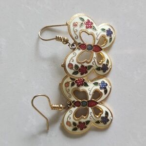 Vintage butterfly earrings